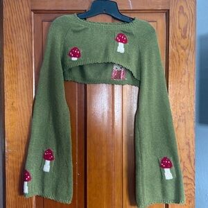 Mushroom 🍄 sweater shrug